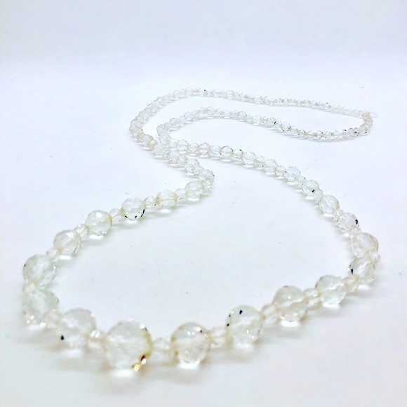 Vintage Deco Crystal Clear Necklace - Picture 5 of 17